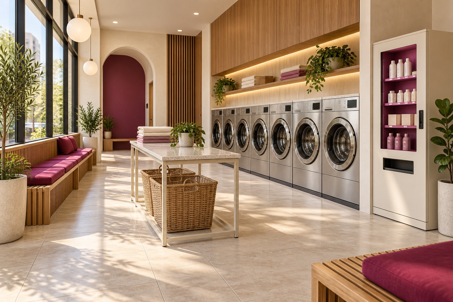 Illustrative modern laundry environment
