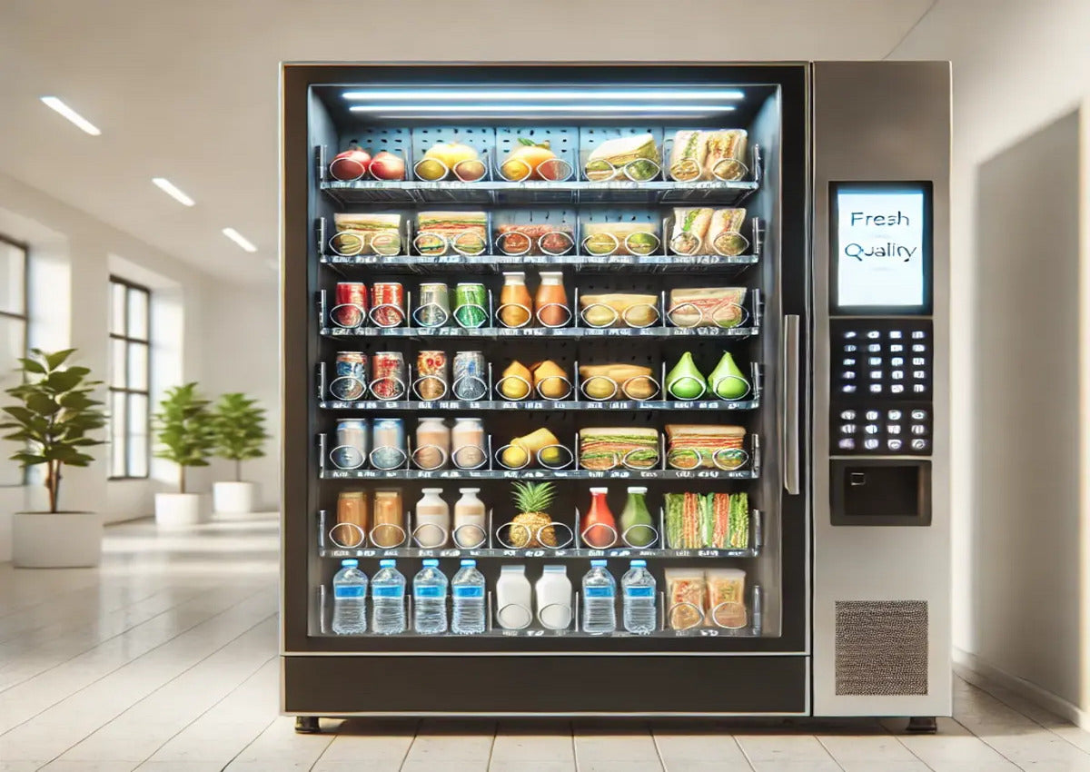 A fresh and high-quality products inside the vending machine